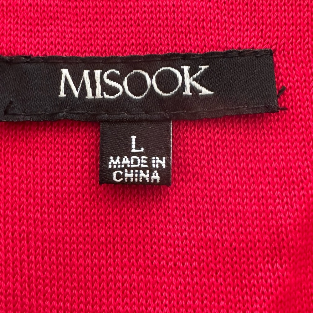 Misook Vibrant Red Knitwear - Picture 2 of 3